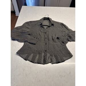 Emanual Ungaro Silk Blouse Small Floral 10
